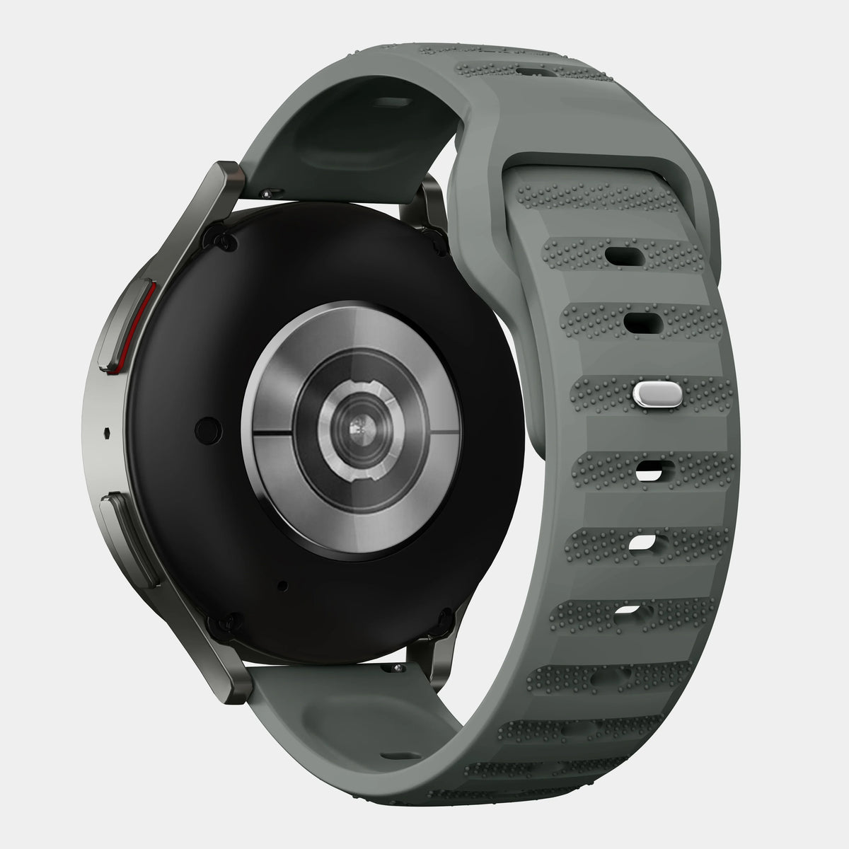 Silicone Watch Band for Samsung Galaxy, Huawei, and Garmin Watches – Dark Grey