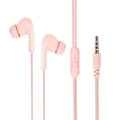 Wired In-Ear Headphones with Microphone and 3.5mm Connector – Pink