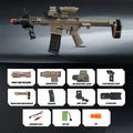 SLR Electric Gel Ball Gun Toy Rifle with Dual Firing Modes – Sand Color