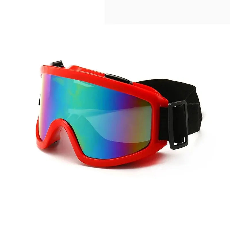 Windproof and Dustproof Protective Sports Goggles for Outdoor Activities – Red