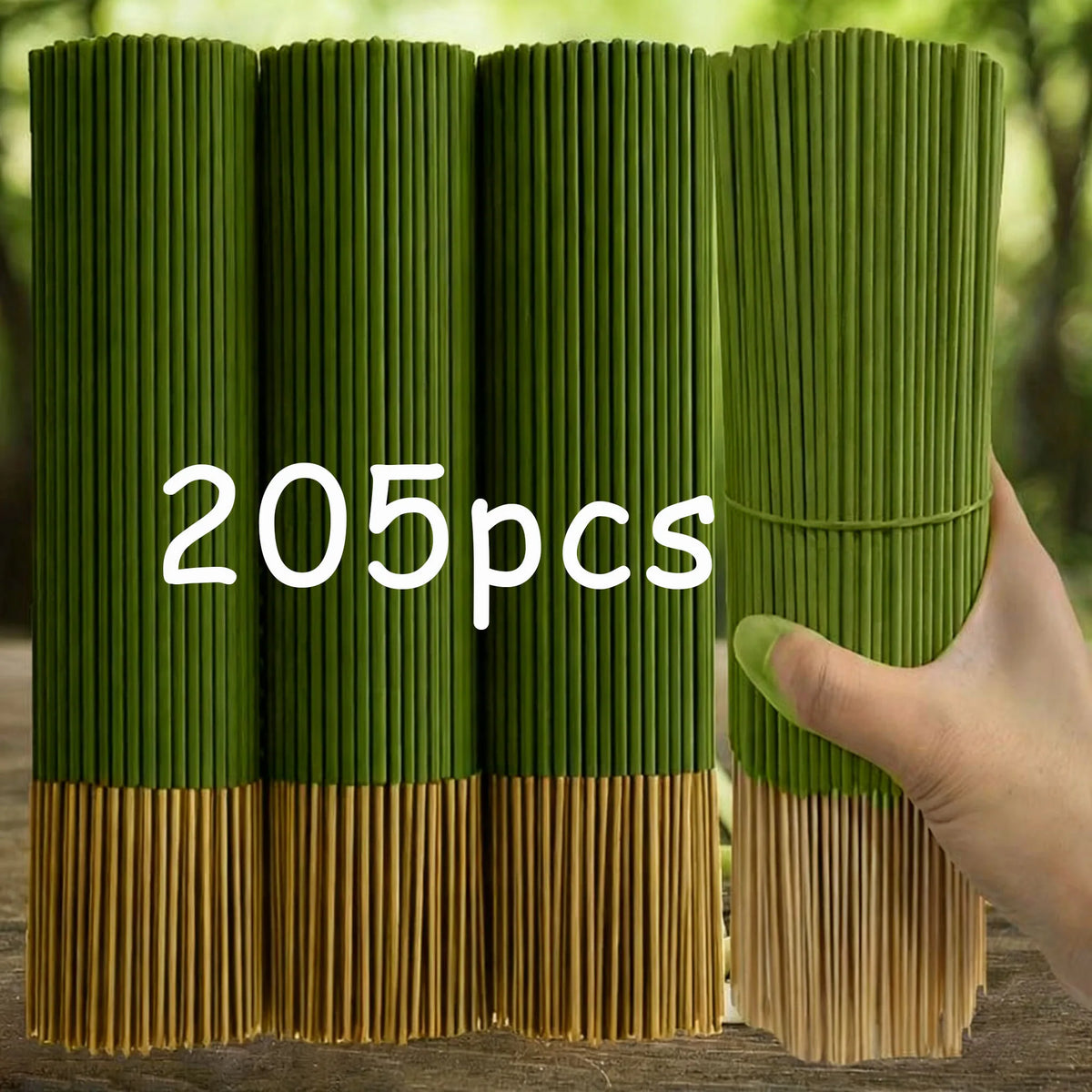 Citronella Lemongrass Stick Incense for Home and Outdoor Use, 22 cm – 205Pcs