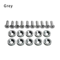 Electric Scooter Fastener Screws and Washers - 10-Piece Aluminum Set – Grey