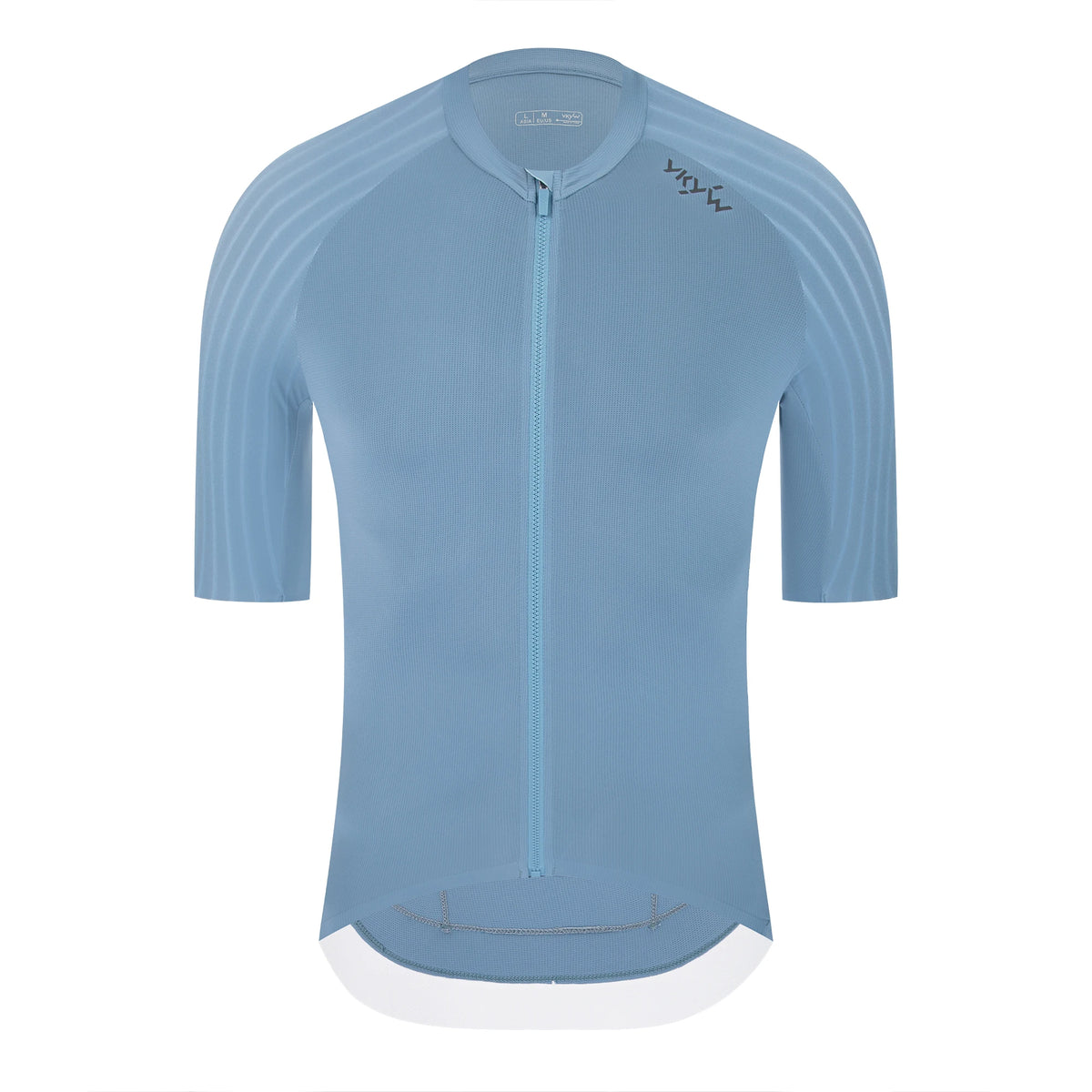 Ykywbike Men's Summer Cycling Jersey with YKK Zipper and 4 Pockets – YJZ2037 blue