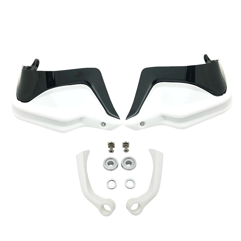 Motorcycle Handguard Wind Deflectors for BMW R1250GS R1200GS F850GS – White Black Set