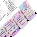 75 Boho Theme Laminated Bible Index Tabs, Large Print Book Labels – Rainbow
