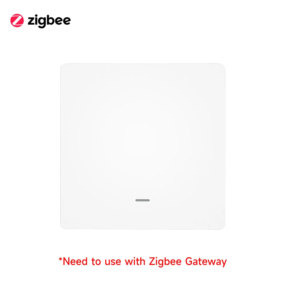 iHseno ZigBee 3.0 Wireless Smart Scene Switch, Battery-Powered Push Button – 1Gang Zigbee