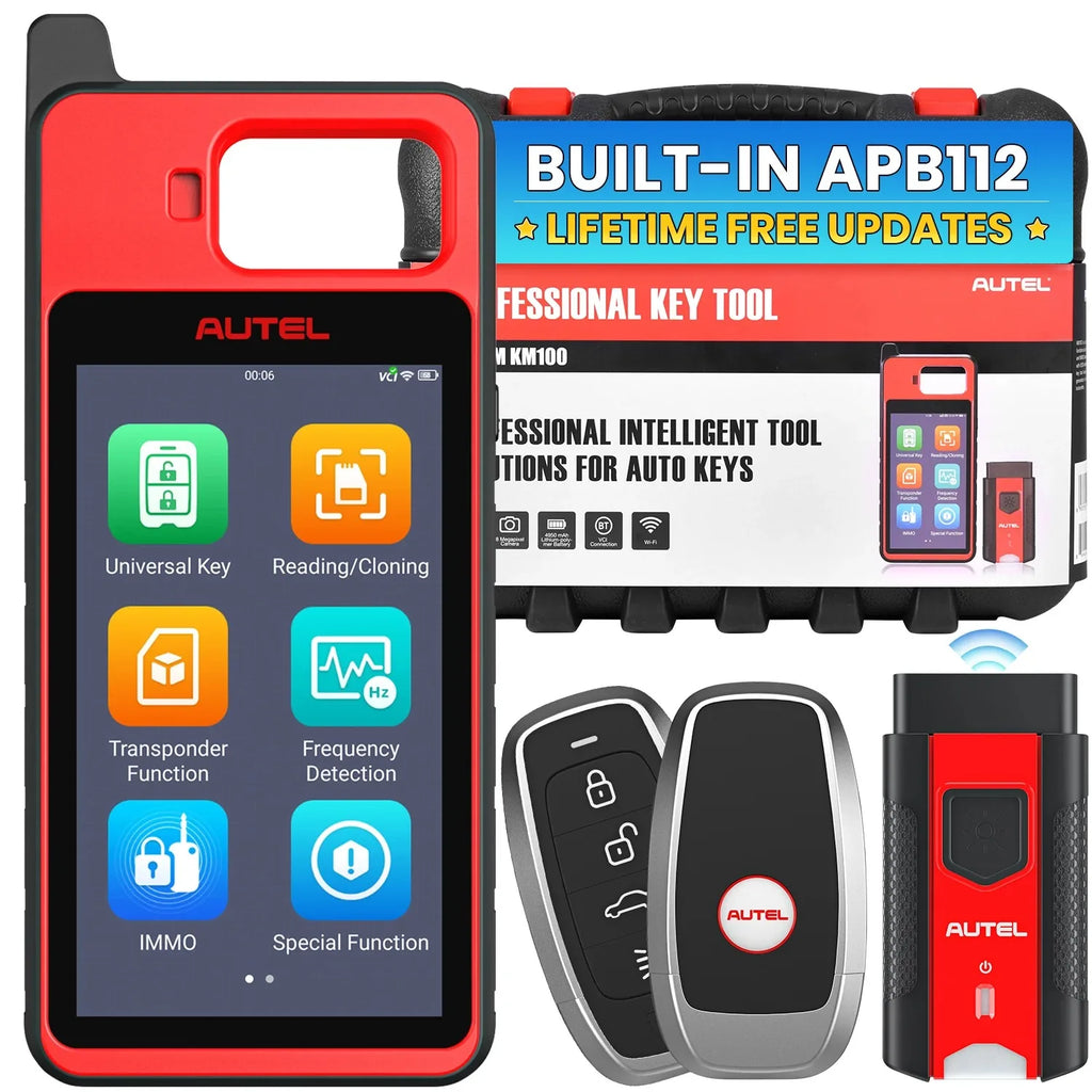 Autel MaxiIM KM100X Car Key Programmer & Universal Key Generator Kit – Orange