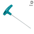 Professional T-Handle Hex Wrench, CRV Steel, 2mm–10mm Sizes – 4.0mm