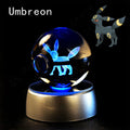 3D Pokemon Crystal Ball Night Light with LED Base – 06 Umbreon