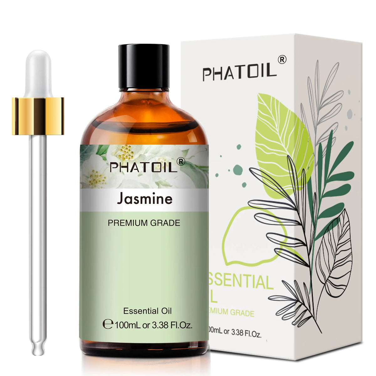 Phatoil 100ml Pure Natural Essential Oil for Diffusers and DIY Crafts – Jasmine