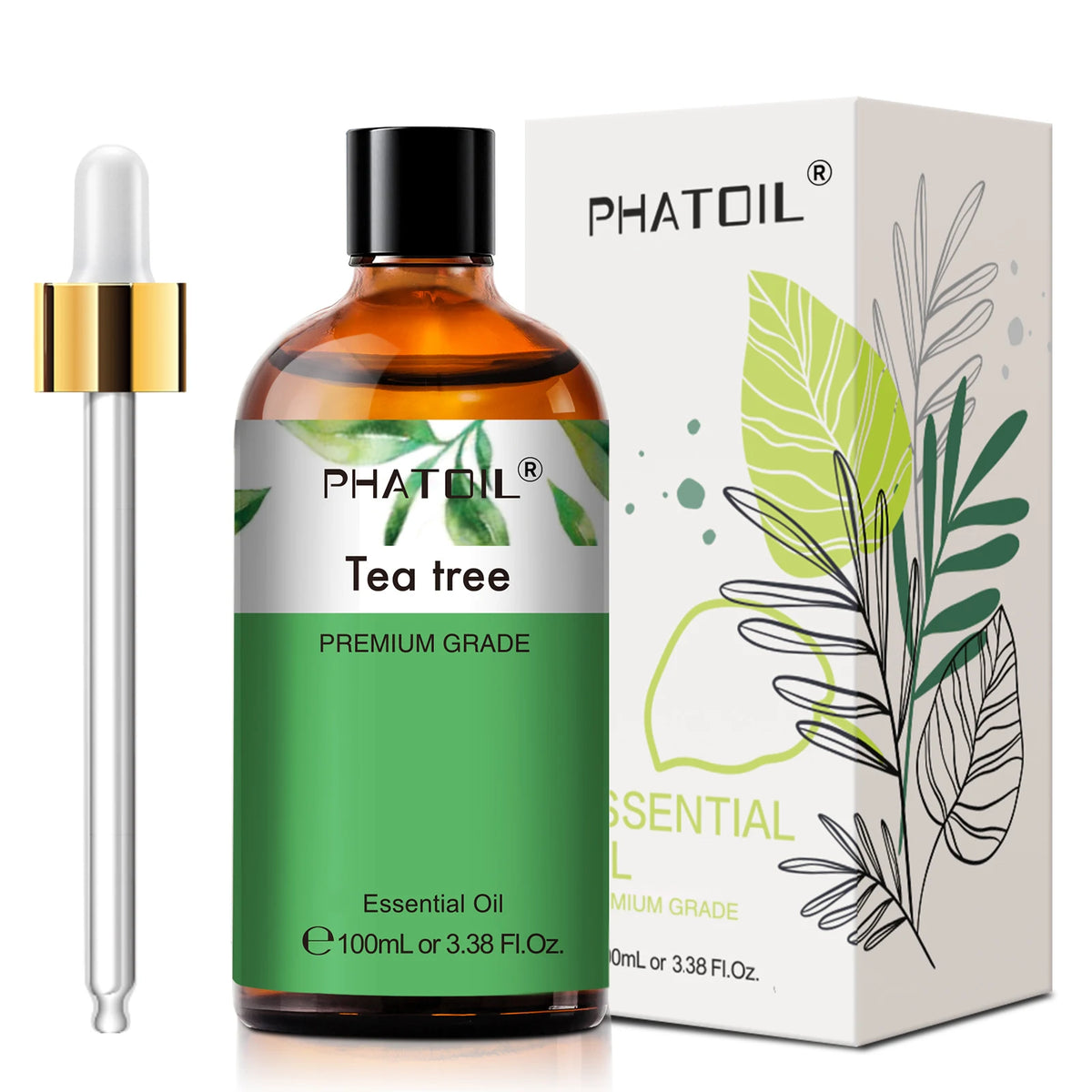 Phatoil 100ml Pure Natural Essential Oil for Diffusers and DIY Crafts – Tea tree