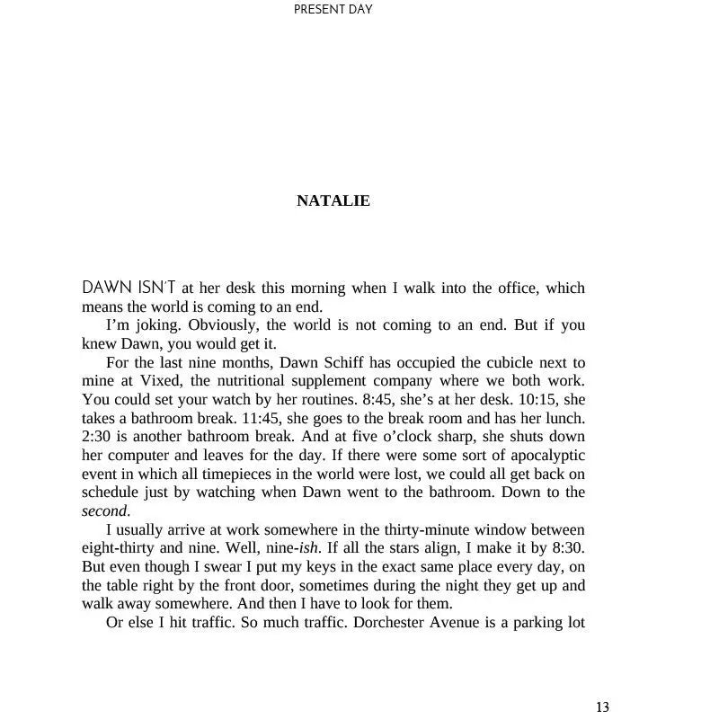 A page from inside a book showing text narrative.