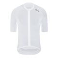 Ykywbike Men's Summer Cycling Jersey with YKK Zipper and 4 Pockets – YJZ2036 white