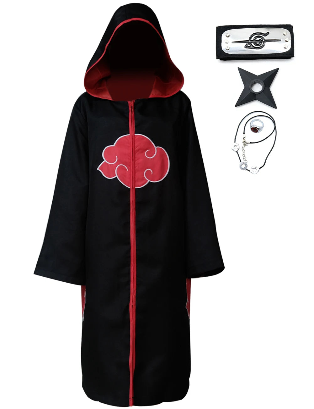 Akatsuki Uchiha Itachi Cosplay Cloak for Kids and Adults – Hoodie Robe