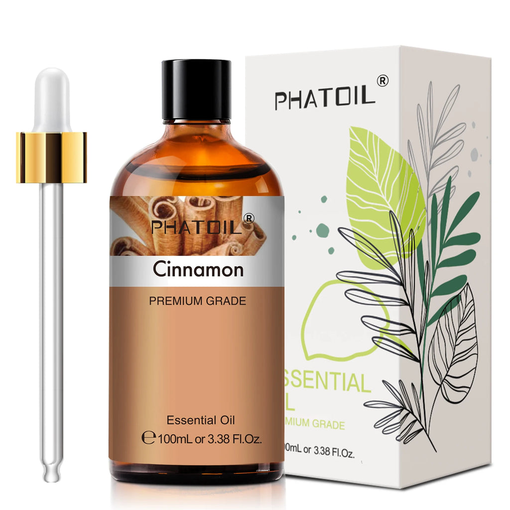 Phatoil 100ml Pure Natural Essential Oil for Diffusers and DIY Crafts – Cinnamon