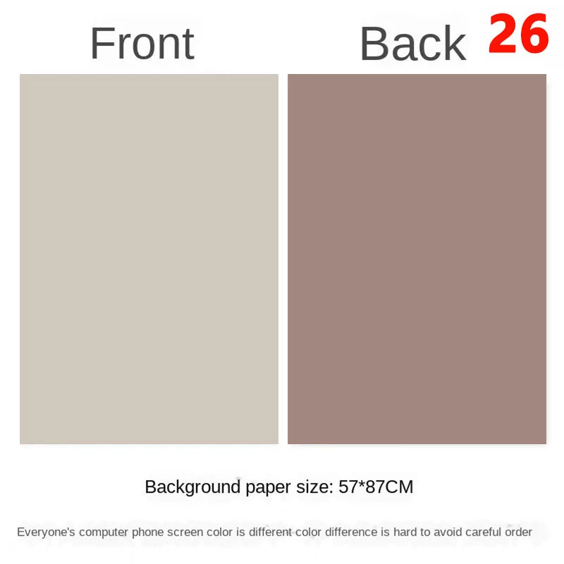 57 × 87 cm Double-Sided Photography Backdrop Paper – 26