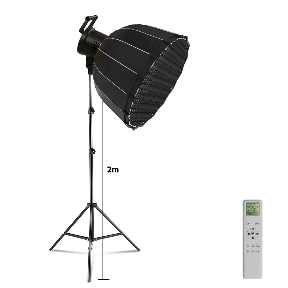 135W Dimmable LED Studio Lighting Kit with Softbox and 2m Stand – 90cm softbox Tripod