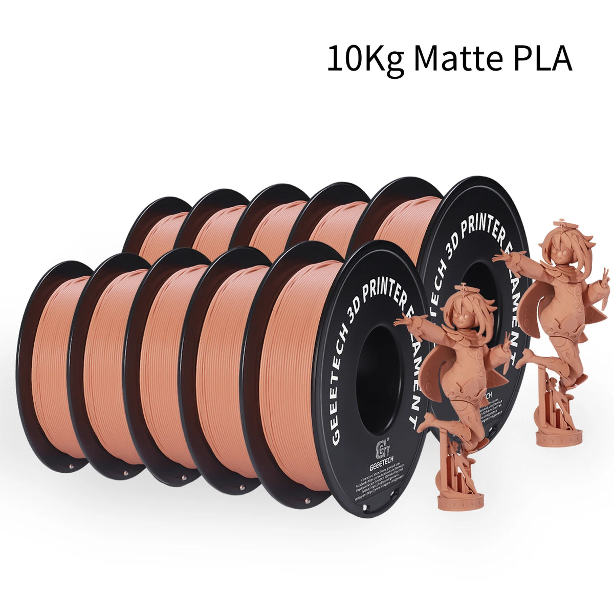 Geeetech 1kg Matte PLA 3D Printer Filament 1.75mm – Orange