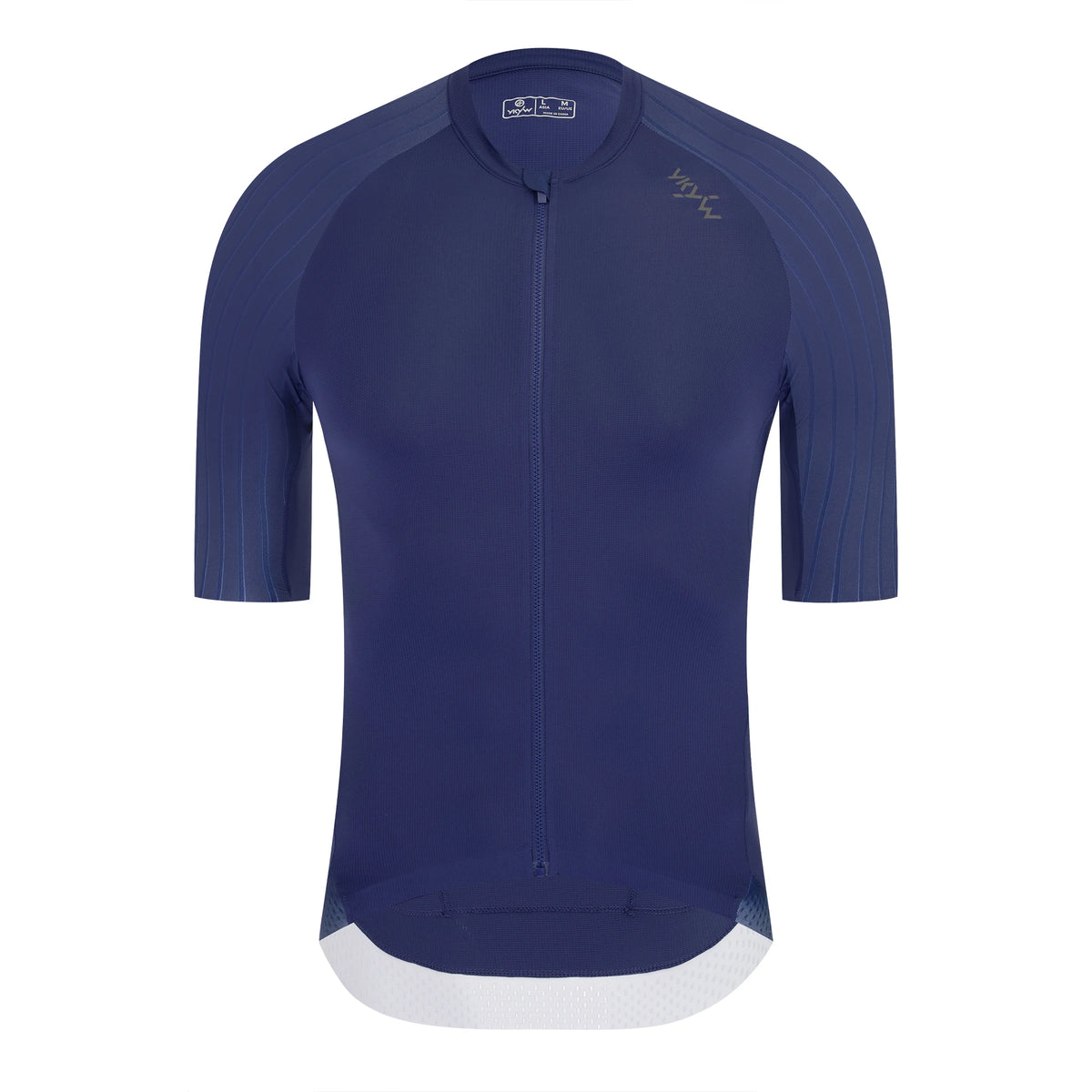 Ykywbike Men's Summer Cycling Jersey with YKK Zipper and 4 Pockets – YJZ2042-darkblue