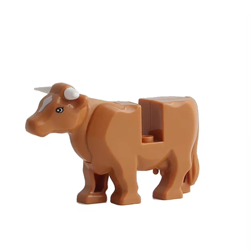 MOC Farm and Zoo Animal Building Blocks, Compatible with Small Bricks – 1PCS (28)