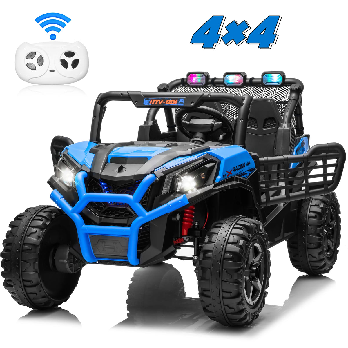 Joyracer 24V XL 2-Seater Ride-on UTV with Remote Control – Blue