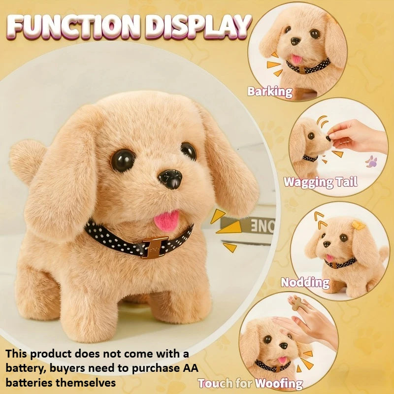 Interactive Realistic Golden Retriever Toy Dog with Walking and Barking – Golden Retriever