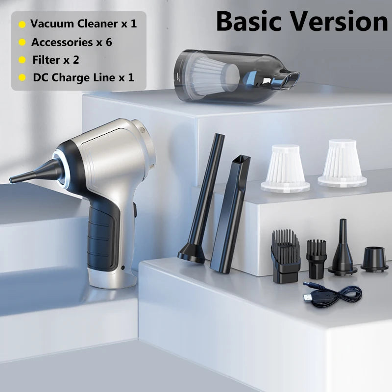 15000Pa Wireless Handheld Car Vacuum Cleaner – Dual-Use Home & Auto – Basic 2hapa