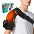 Electric Heated Shoulder Massager with 3 Heat Levels and 3 Vibrations – Black
