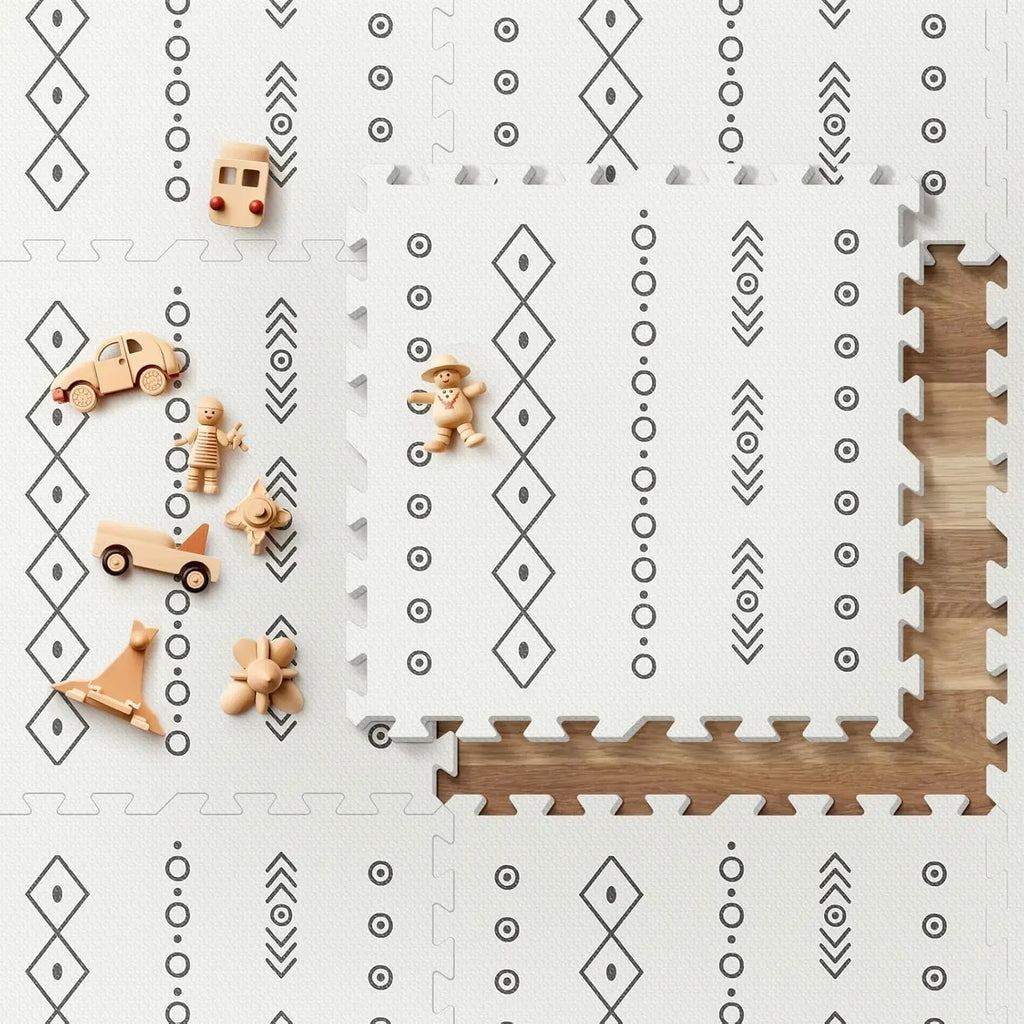 Baby Foam Play Mat, 180 x 120 cm Interlocking Crawling Mat – Bohemia