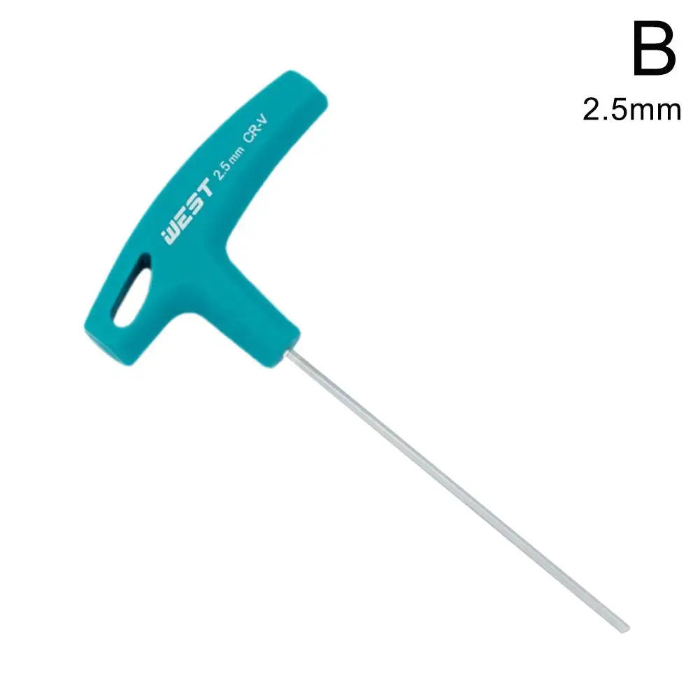 Professional T-Handle Hex Wrench, CRV Steel, 2mm–10mm Sizes – 2.5mm