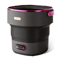 13L Foldable Portable Washing Machine with Spin Dryer for Travel – Purple