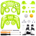 eXtremeRate Replacement Housing Shell for Nintendo GameCube Controller – Clear Lime Green