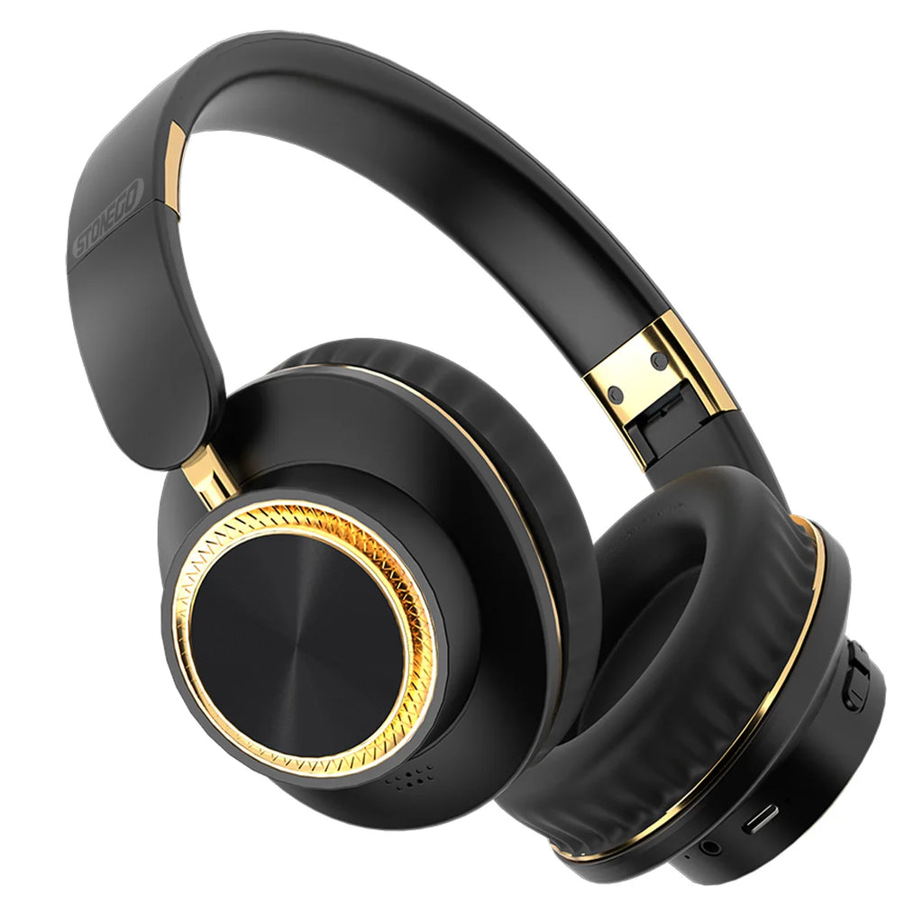 Stonego Wireless Bluetooth Over-Ear Headphones with 40mm Drivers – Black