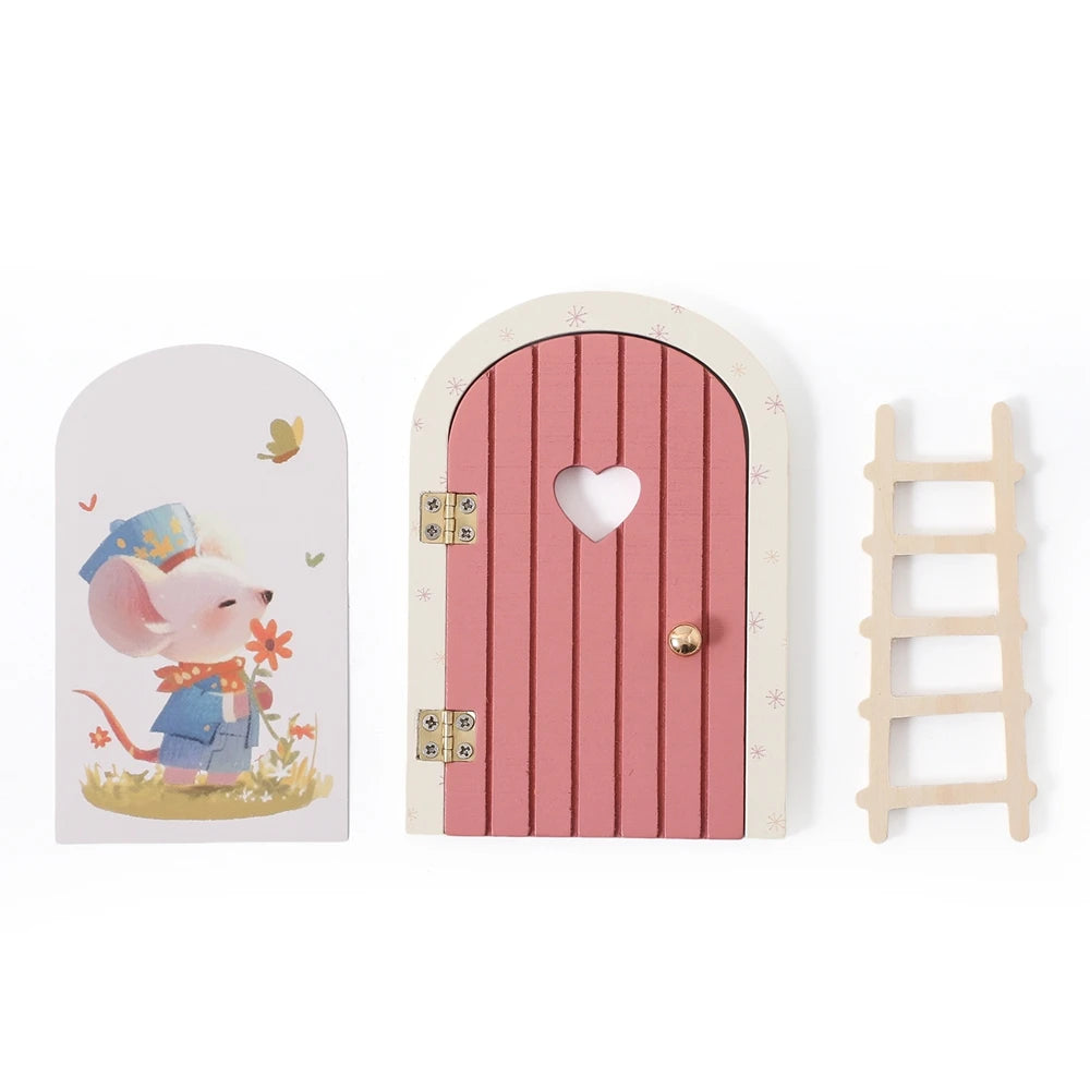 Wooden Fairy Elf Door Miniature Craft Decoration and Tooth Box – 1