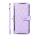 Crossbody Wallet Case for Samsung Galaxy A Series with Card Slot & Kickstand – Purple