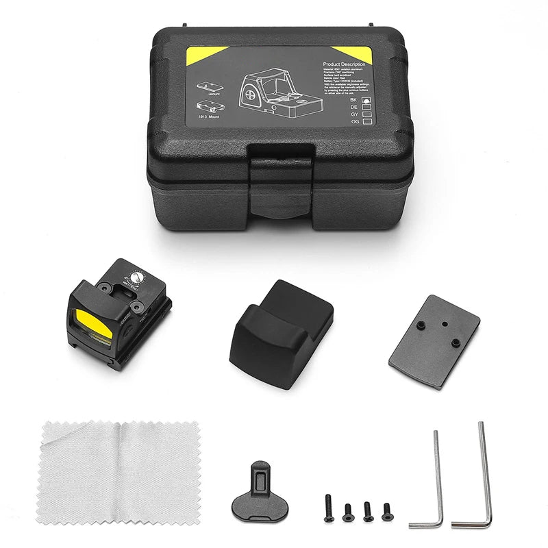 Mini Red Dot Sight 3.25 MOA Reflex Scope for Handguns – Black