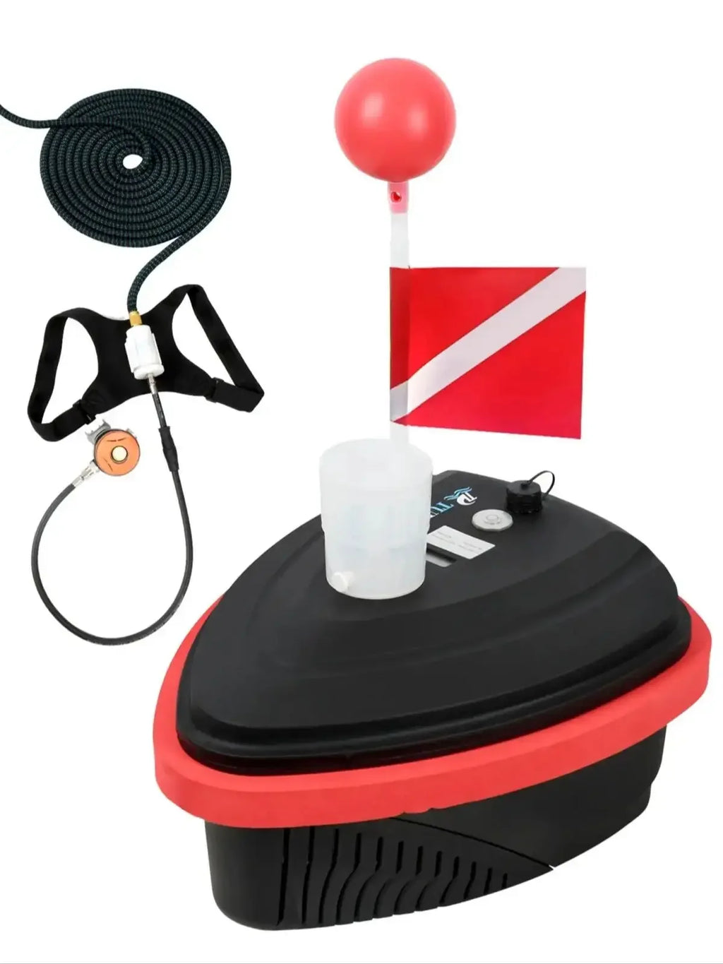 TUXING 15m Scuba Diving Ventilator, 7-Hour Rechargeable Snorkel Device – 1 person