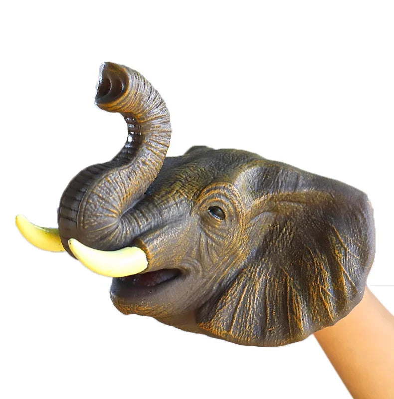 Animal and Dinosaur Hand Puppet Toy for Kids – Elephant