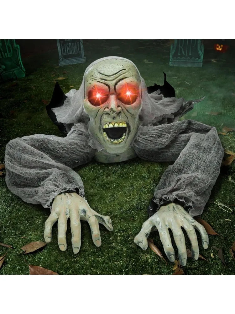 Groundbreaker Zombie Halloween Decoration with Sound and Flashing Eyes – Groundbreaker Zombie