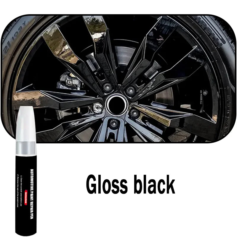 Automotive Wheel Touch-Up Paint Pen for Paint Repair – Gloss Black