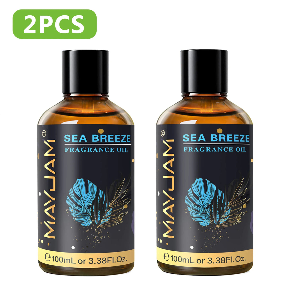 Mayjam 100ml Fragrance Oil for Aromatherapy and Candle Making – 2pcs Sea Breeze
