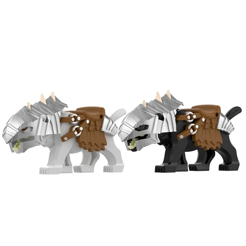 MOC Farm and Zoo Animal Building Blocks, Compatible with Small Bricks – PJ8015-8016