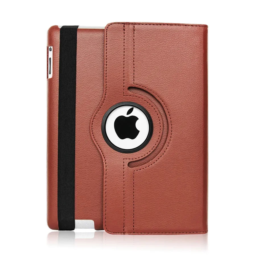 Smart Leather Case for iPad Pro 12.9 ( – ) with 360° Rotation – Brown