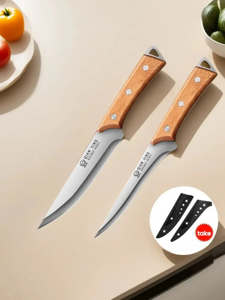 High Manganese Steel Boning Knife - 25cm Butcher Knife for Meat Processing – 2pcs