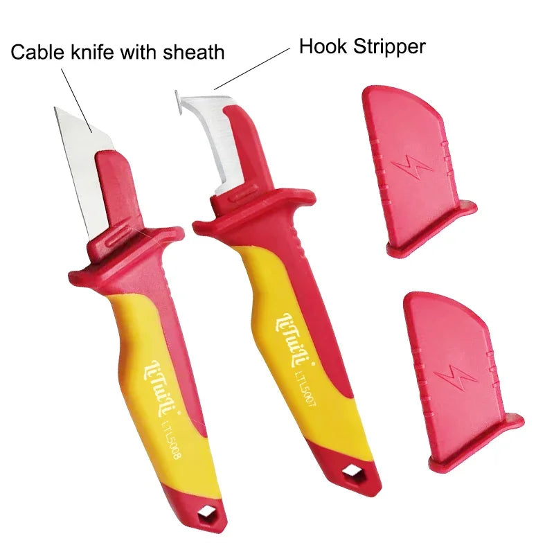 LiTuiLi Electrician Fixed Blade Knife for Cable Stripping – Hook And Round