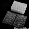 240pcs Double-Sided Adhesive Jelly Nail Glue Tape for Press-On Nails – 10 sheets