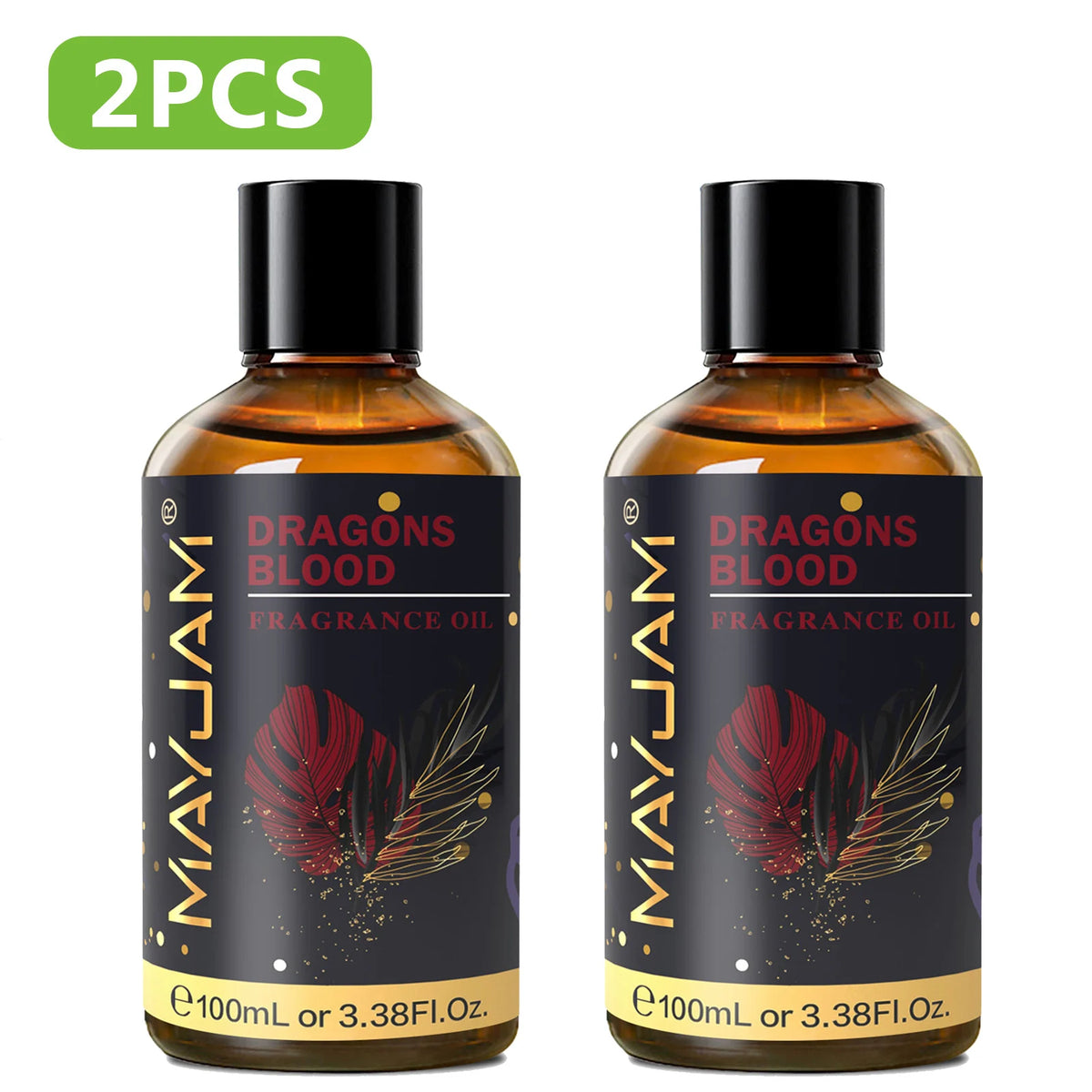 Mayjam 100ml Fragrance Oil for Aromatherapy and Candle Making – 2pcs Dragons Blood