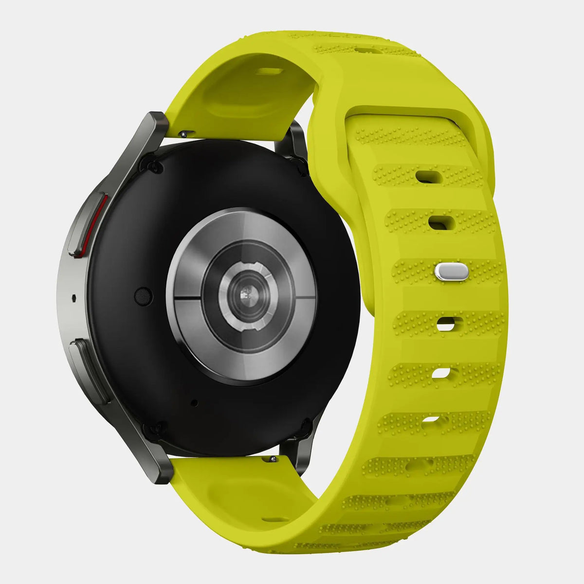 Silicone Watch Band for Samsung Galaxy, Huawei, and Garmin Watches – Lime green