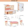 Miniature Dollhouse Furniture Set for Kitchen, Living Room, Bedroom, Bathroom – Kitchen