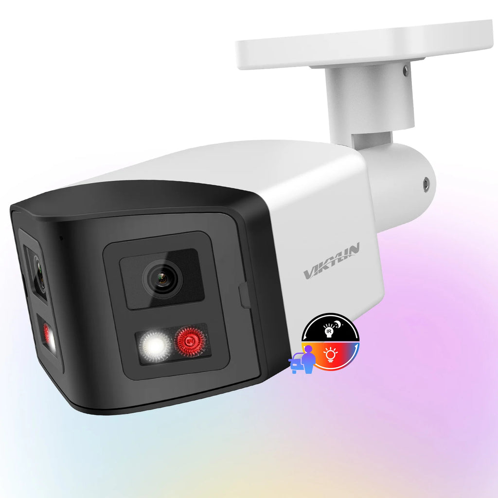 8MP 4K Panoramic IP Security Camera, PoE, Two-Way Audio, Hikvision Compatible – 8MP Panoramic Bullet